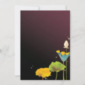 Romantische Firefly Night Frog Wedding Einladung (Rückseite)