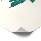 Romantische Flamingo-Liebe Herzerkrankung Poster (Ecke)