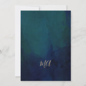 Romantische Floral Emerald Green Gold 16 Geburtsta Einladung (Rückseite)