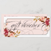 Romantische florale Burgund Elegantes Geschenkguts (Vorne/Hinten)