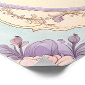 Romantische florale Eitelkeitsgrenze Poster (Ecke)
