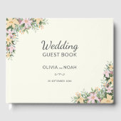 Romantische florale Hochzeit Gästebuch (Vorderseite)