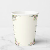 Romantische florale Hochzeit Pappbecher (Links)