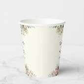 Romantische florale Hochzeit Pappbecher (Rechts)