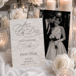Romantische Florale Hochzeit Save The Date