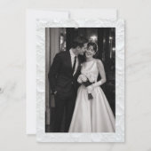 Romantische Florale Hochzeit Save The Date (Rückseite)