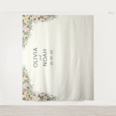 Romantische florale Hochzeit Wandteppich (Vorderseite)