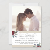 Romantische Florale, magnetisch Save the Date Magneteinladung (Vorderseite)