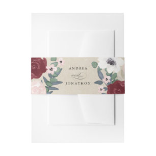 Romantische Florals Einladung Bly Band