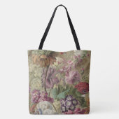 Romantische Florals Tote Tag Tasche (Rückseite)