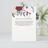 Romantische Floralunterkünfte Begleitkarte (Stehend Vorderseite)