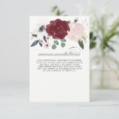 Romantische Floralunterkünfte Begleitkarte (Stehend Vorderseite)