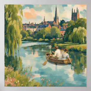 Romantische Flussreise Poster