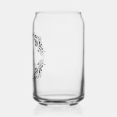Romantische Foliage Monogram Dosenglas (Links)