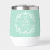 Romantische Foliage Monogram Green (Vorderseite)