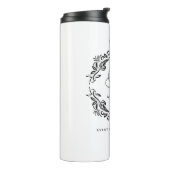 Romantische Foliage Monogram Thermosbecher (Nach links gedreht)
