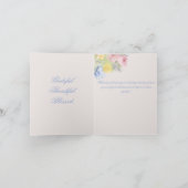 Romantische Foto-Dankeskarten Karte (Innenseite)