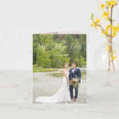 Romantische Foto-Dankeskarten Karte (Gelbe Blume)