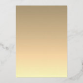 Romantische Foto Hochzeit Gold Foil Einladung (Rückseite)