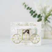 Romantische Foto-Hochzeit Save the Date Einladung (Stehend Vorderseite)