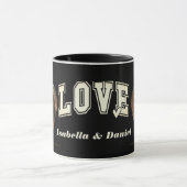 Romantische Foto & Name Liebe Valentine Tasse (Zentrum)