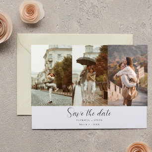 Romantische Fotocollage Save the Date Hochzeit