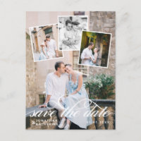 Romantische FotoCollage Wedding Save the Date