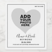 Romantische Fotografie-Liebe Weinetikett (Einzelnes Label)