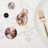 Romantische Fotos - Herz und Monogramm Konfetti (Gruppe)