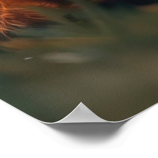 Romantische Fox-Liebe Poster (Ecke)