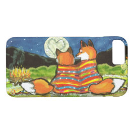 Romantische Fox Moon Wildlife Liebe Landschaftsbra Case-Mate iPhone Hülle