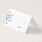 Romantische französische blaue botanische Hochzeit (Vorderseite)