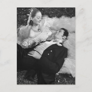 Romantische französische Postkarte