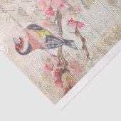 Romantische französische Rose, Clock & Filigree De Seidenpapier (Ausschnitt)