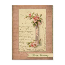 Romantische französische Vintage rosa