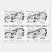 Romantische französische Vintage Werbung Geschenkpapier Set (Vorderseite 2)