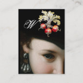 ROMANTISCHE FRAU, ANTIKISCHE JUDEN UND FRISCHES MO VISITENKARTE (Rückseite)