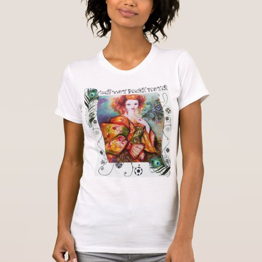 ROMANTISCHE FRAU MIT FEUERN T-Shirt (Vorderseite)