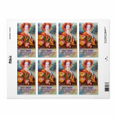 ROMANTISCHE FRAU MIT SPARKLING-PEACOCK-FEATHER (Vorne)