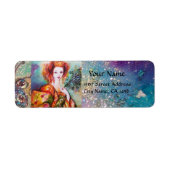 ROMANTISCHE FRAU MIT SPARKLING-PEACOCK-FEATHER (Vorne)