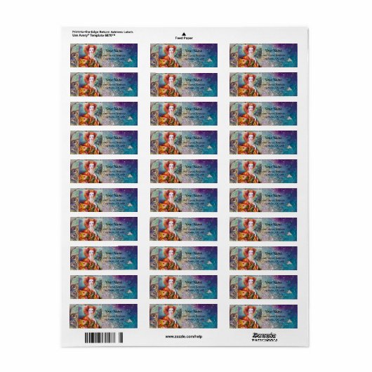 ROMANTISCHE FRAU MIT SPARKLING-PEACOCK-FEATHER (Vorne)