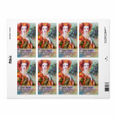 ROMANTISCHE FRAU MIT SPARKLING-PEACOCK-FEATHER (Vorne)