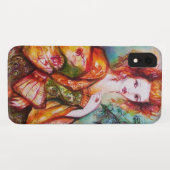 ROMANTISCHE FRAU MIT SPARKLING-PEACOCK-FEATHER Case-Mate iPhone HÜLLE (Rückseite (Horizontal))