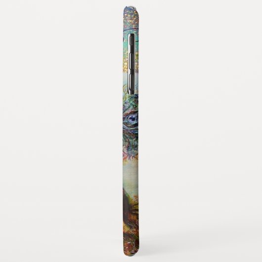 ROMANTISCHE FRAU MIT SPARKLING-PEACOCK-FEATHER Case-Mate iPhone HÜLLE (Hinten/Links)