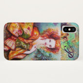 ROMANTISCHE FRAU MIT SPARKLING-PEACOCK-FEATHER Case-Mate iPhone HÜLLE (Rückseite (Horizontal))