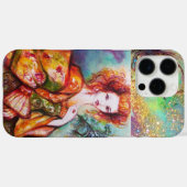 ROMANTISCHE FRAU MIT SPARKLING-PEACOCK-FEATHER Case-Mate iPhone HÜLLE (Rückseite (Horizontal))