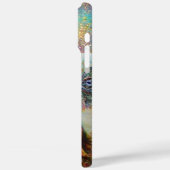 ROMANTISCHE FRAU MIT SPARKLING-PEACOCK-FEATHER Case-Mate iPhone HÜLLE (Rückseite / Links)