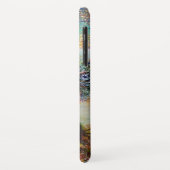 ROMANTISCHE FRAU MIT SPARKLING-PEACOCK-FEATHER Case-Mate iPhone HÜLLE (Hinten/Links)