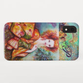 ROMANTISCHE FRAU MIT SPARKLING-PEACOCK-FEATHER Case-Mate iPhone HÜLLE (Rückseite (Horizontal))