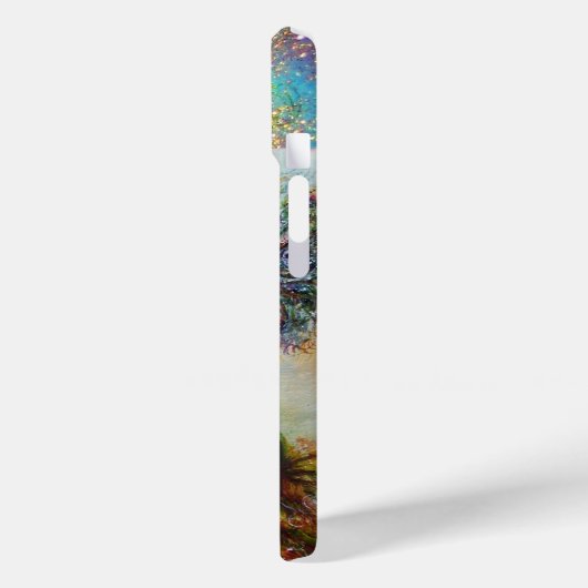 ROMANTISCHE FRAU MIT SPARKLING-PEACOCK-FEATHER Case-Mate iPhone HÜLLE (Rückseite / Links)